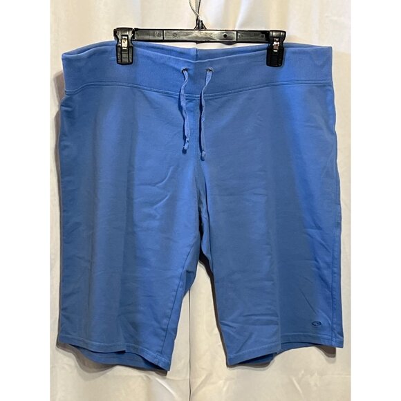 Champion Mens Blue Drawstring Athletic Shorts Size L - Picture 1 of 8